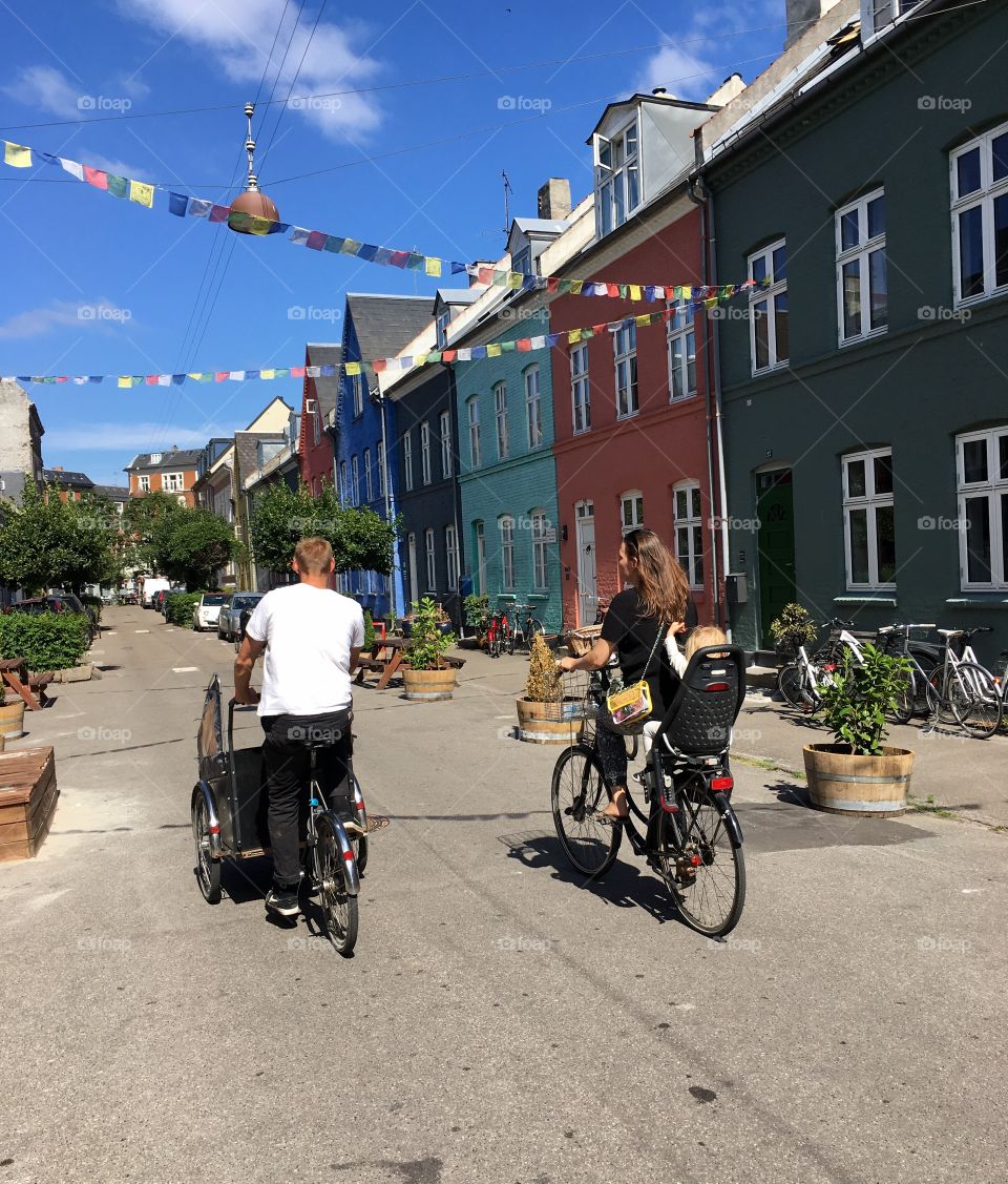 Family, bikes, Copenhagen