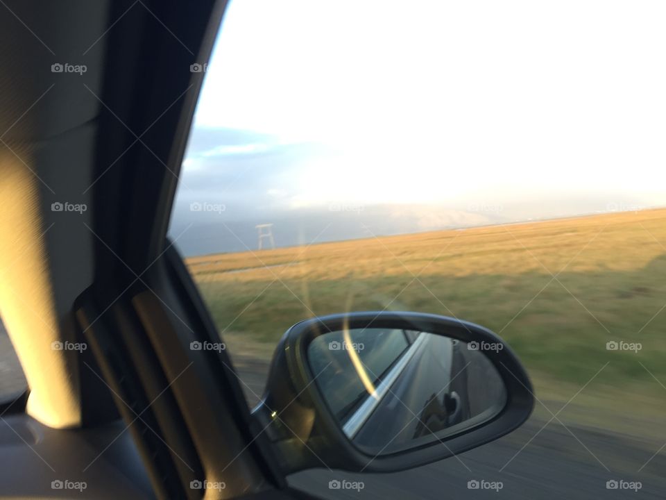 I was the passenger during a 5 day road trip around Iceland. Here's my view