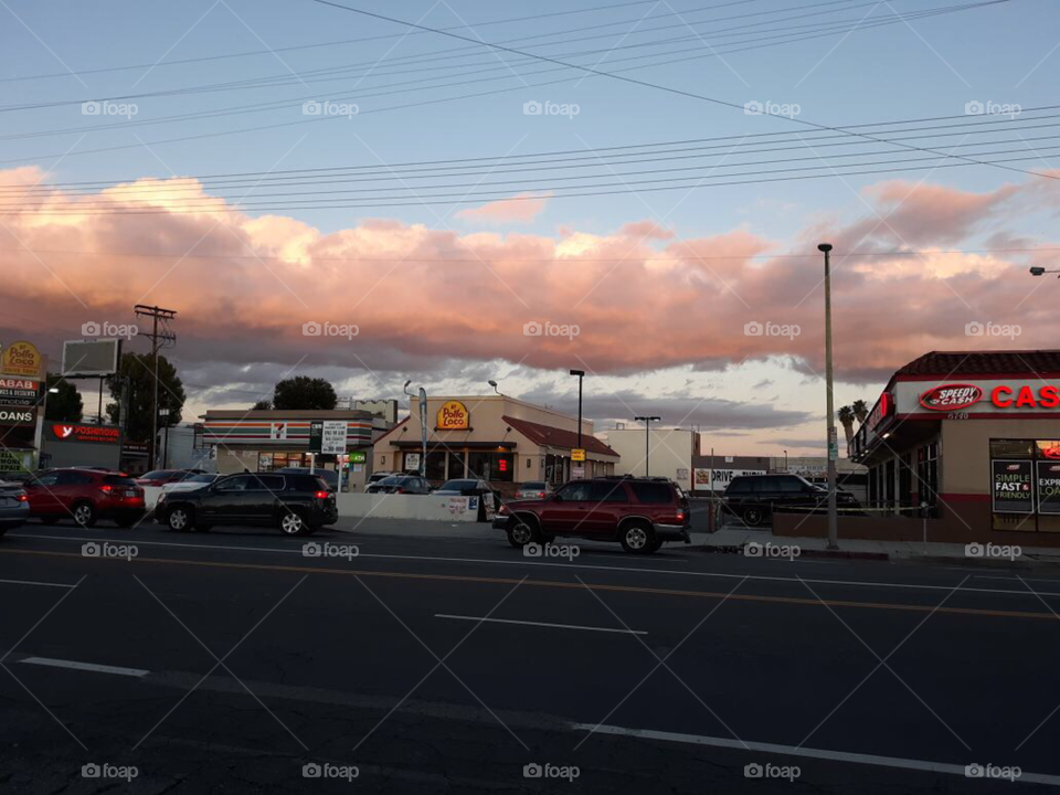 Sunset in Los Angeles