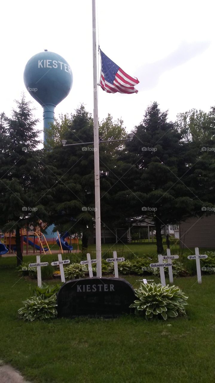 Memorial day in Kiester Minnesota