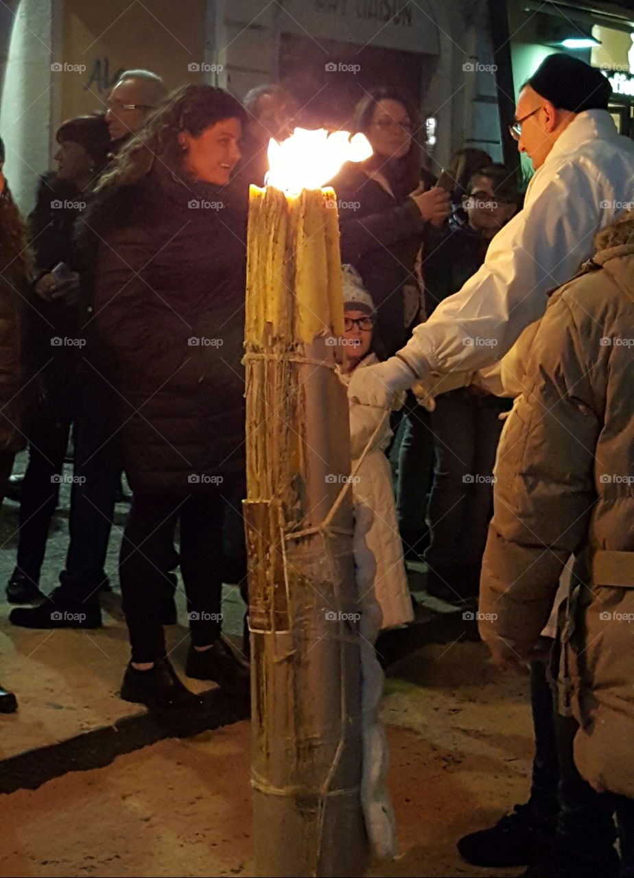 ceri per Sant'Agata patrona di Catania (Sicily)