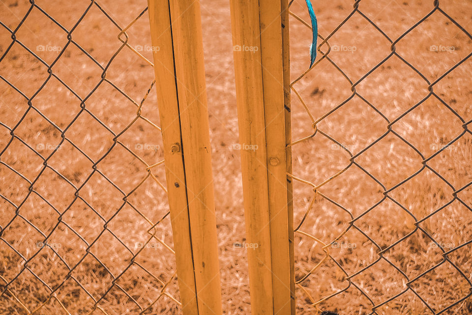 Full frame shot of a metal fence