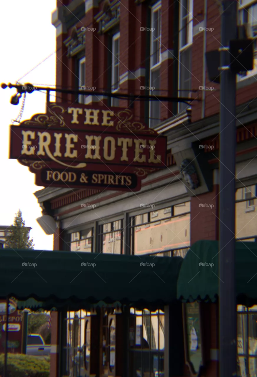 The Erie Hotel Sign