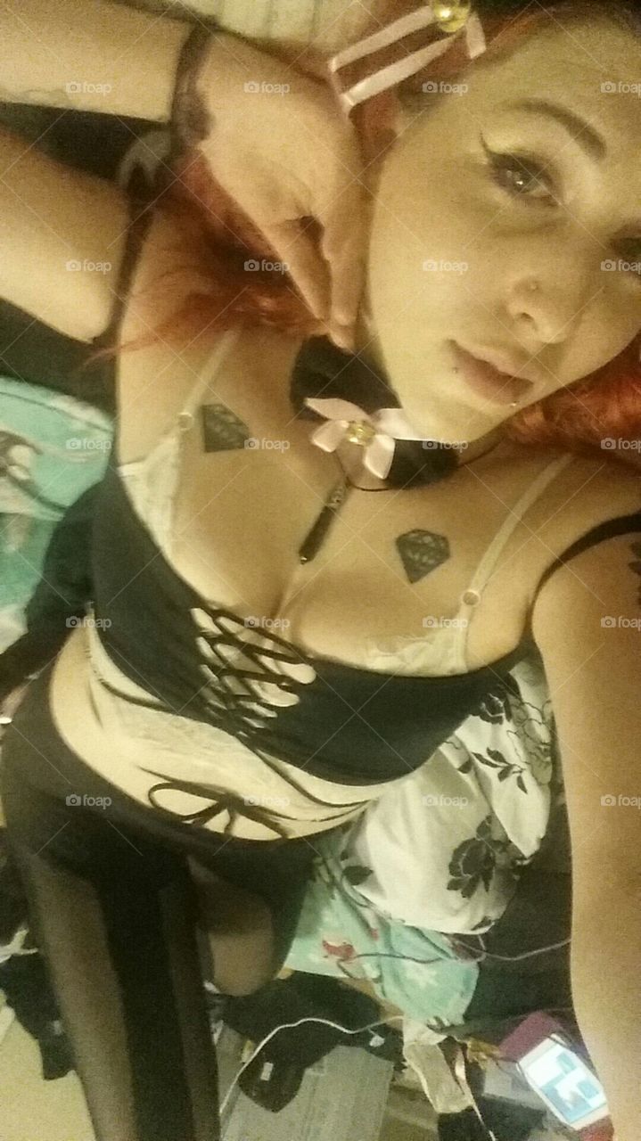 being a good kitty for daddy