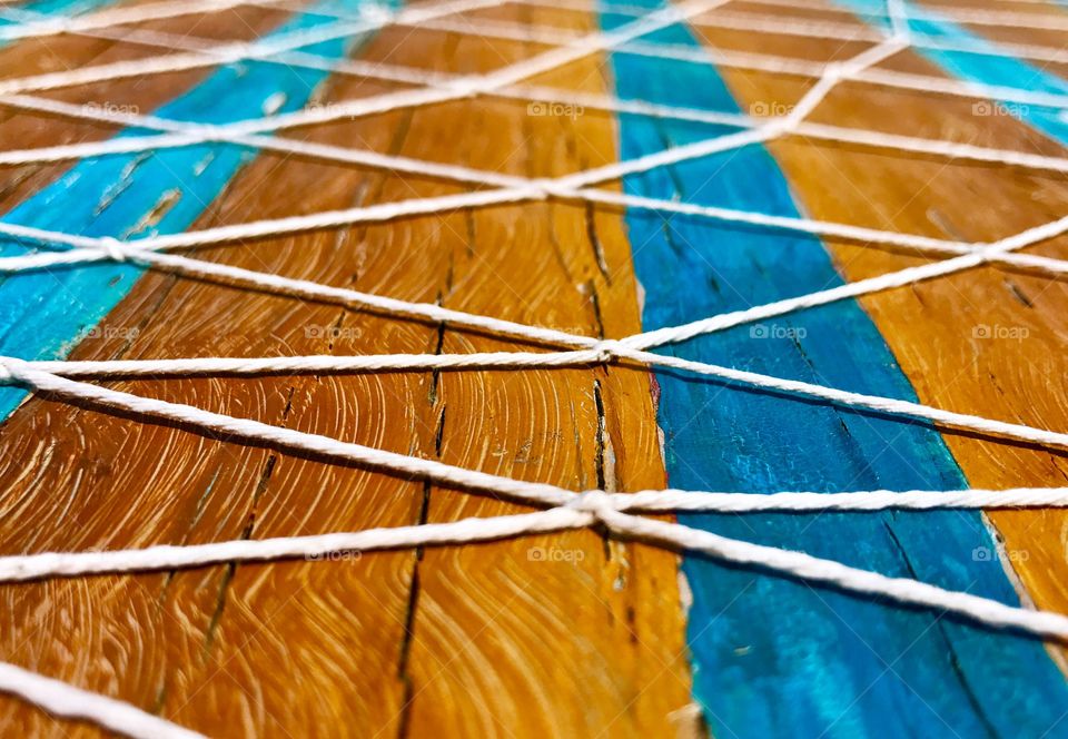 Strings on wood