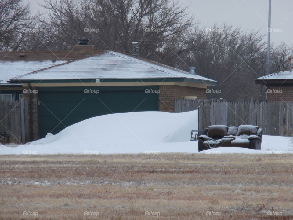 Texas snowdrift