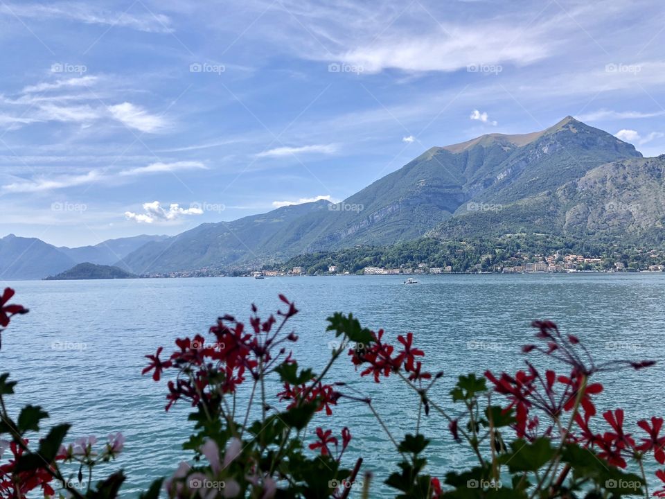 Lago Di’ Como, Italy. View from one of the many exquisite local restaurants by paradise in Italy