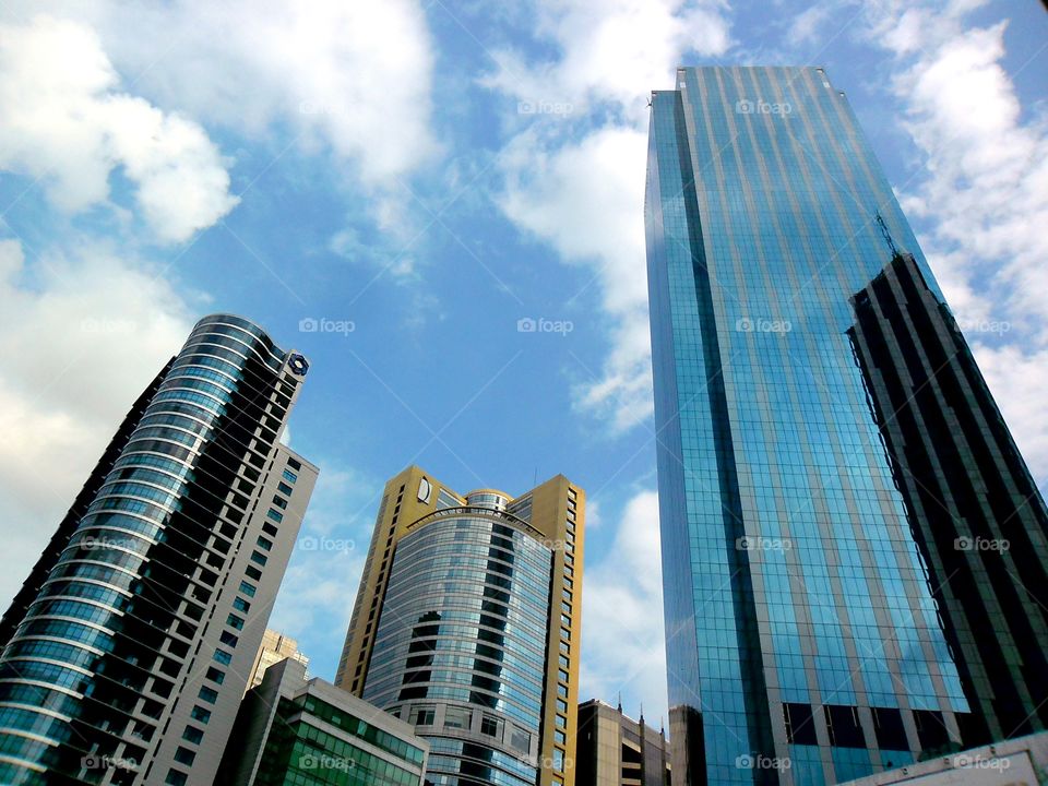 buildings and skyscrapers. buildings and skyscrapers in makati city philippines