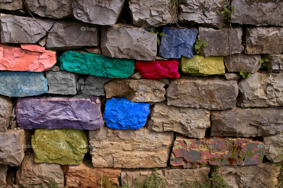 stone wall graffit