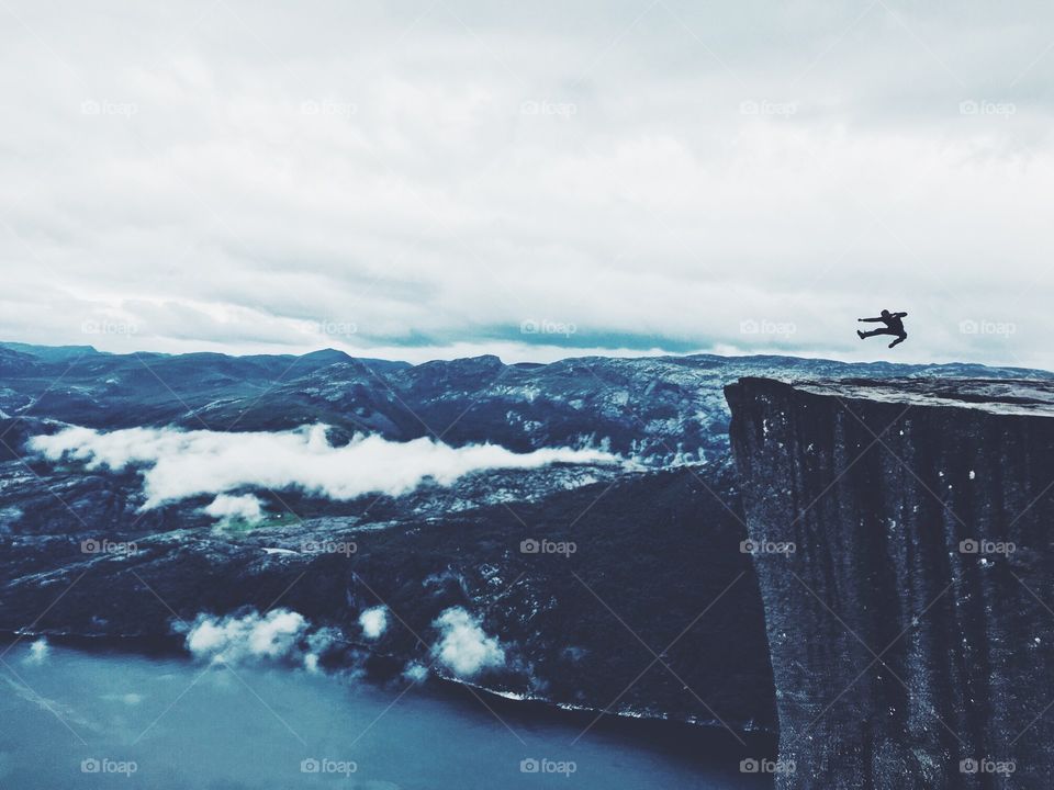 Landscape at Prekestolen