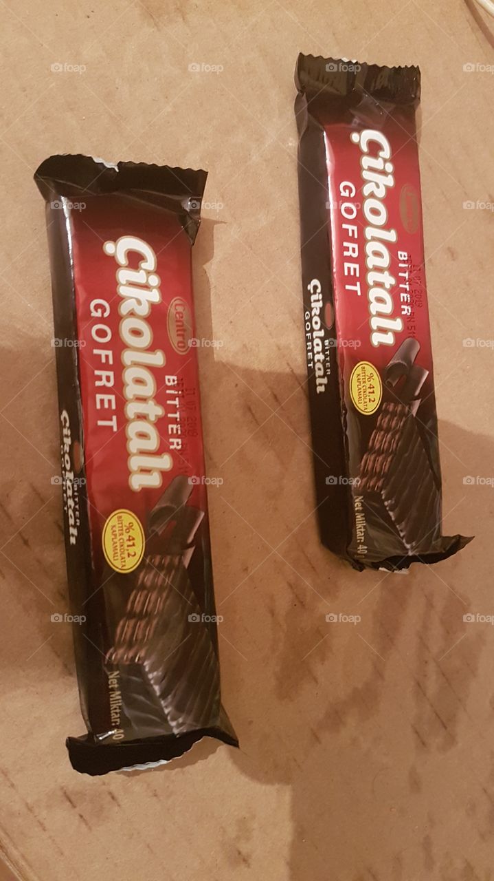 Gofret çikolatalı