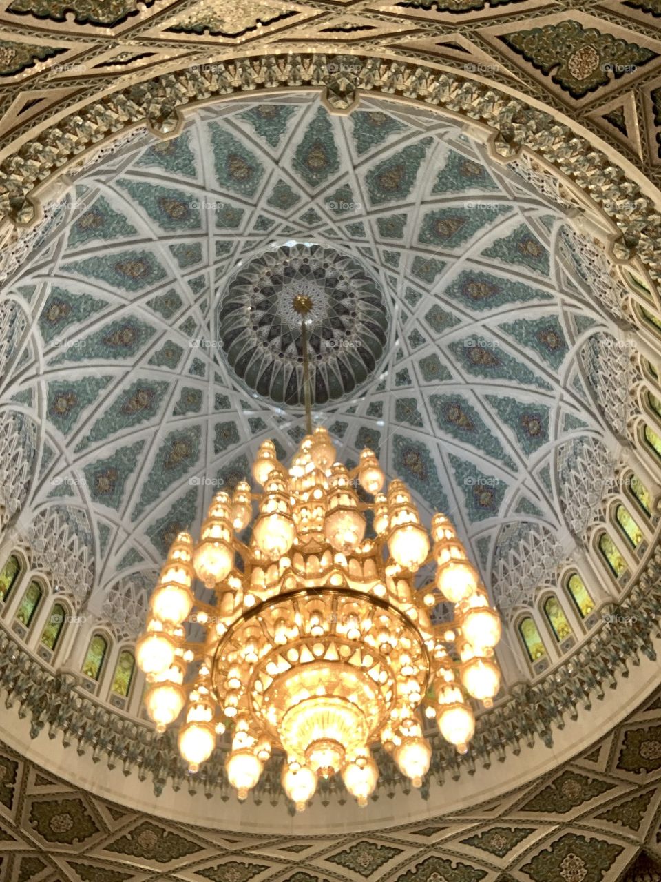 Big luxury lighted chandelier 