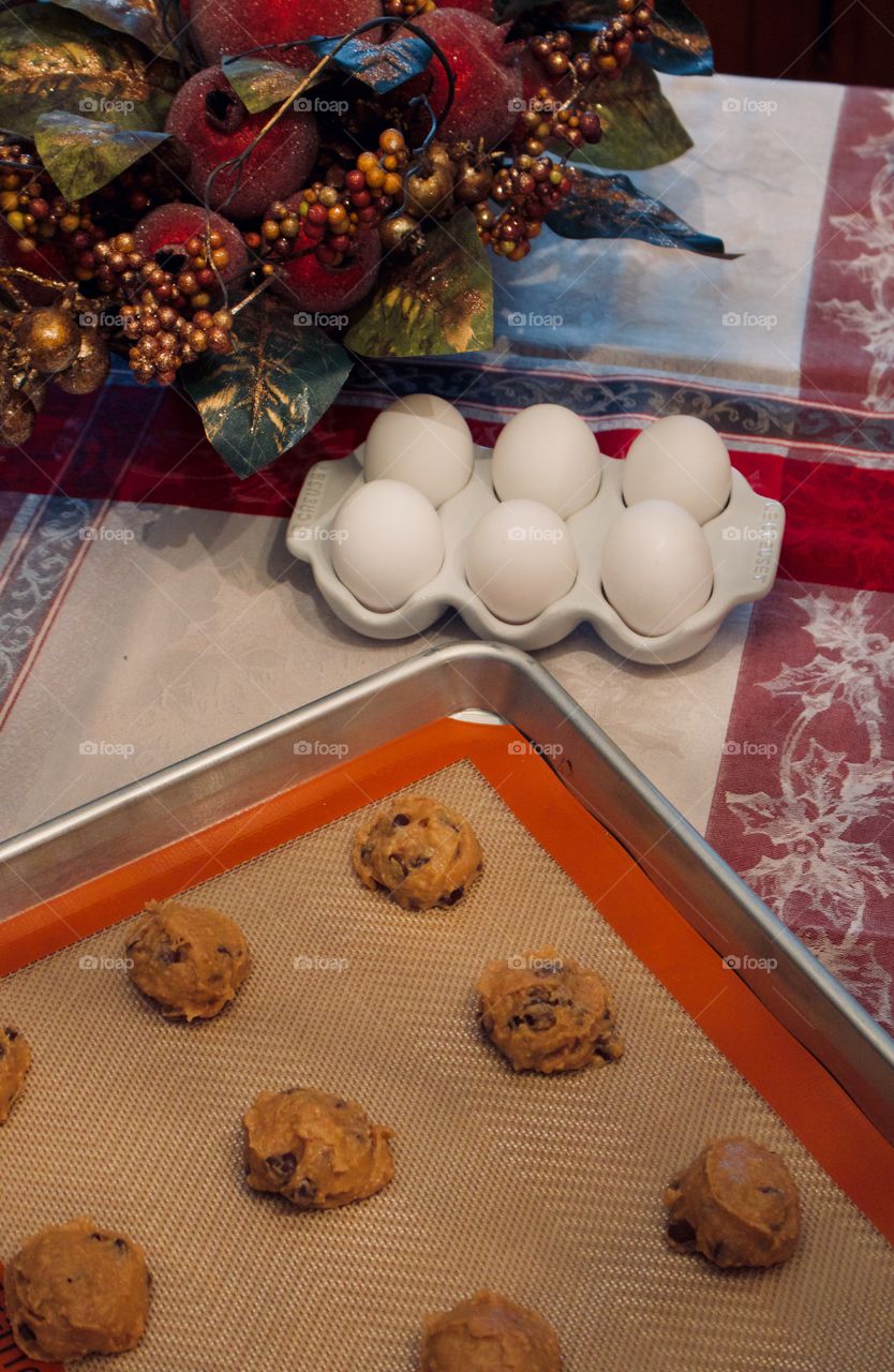 Chocolate chip cookies for Santa 