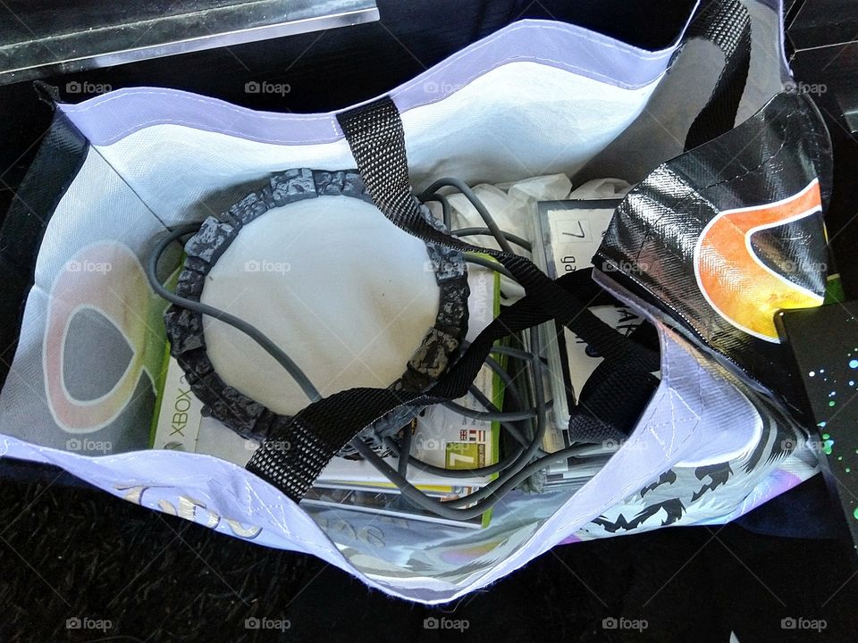 bag of games / junk that's being exchanged