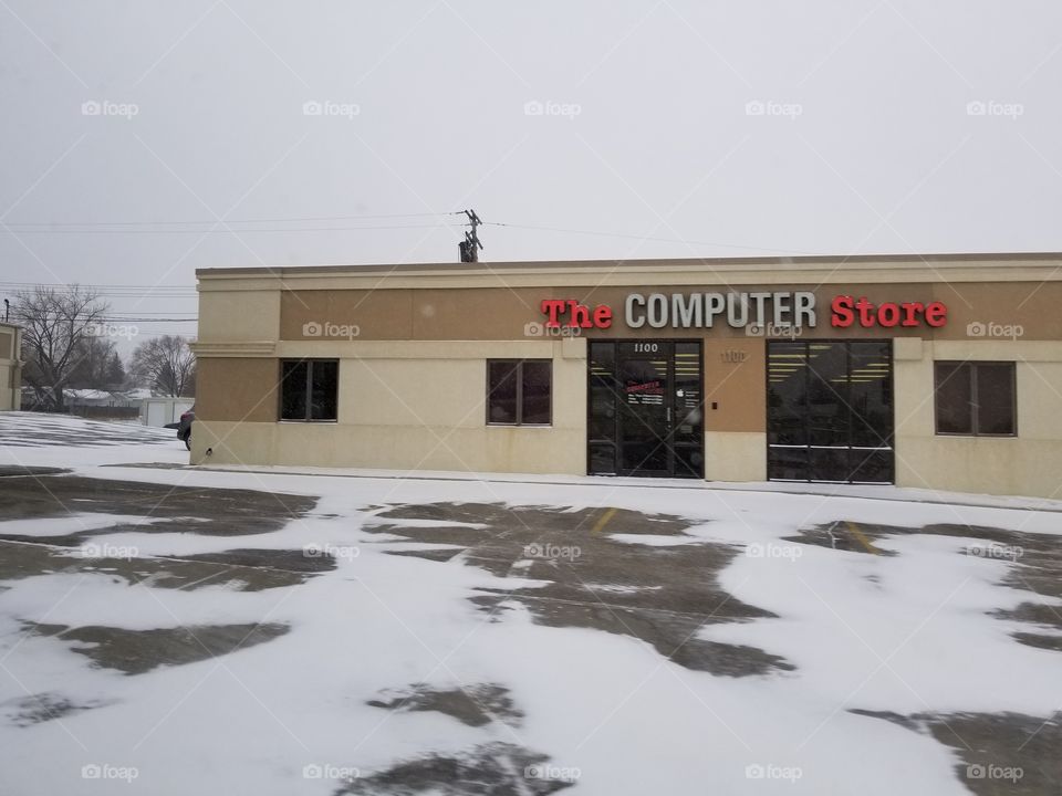 Garage, No Person, Calamity, Snow, Winter
