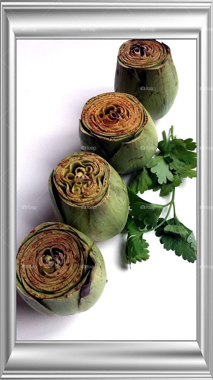 artichokes, food, colors,