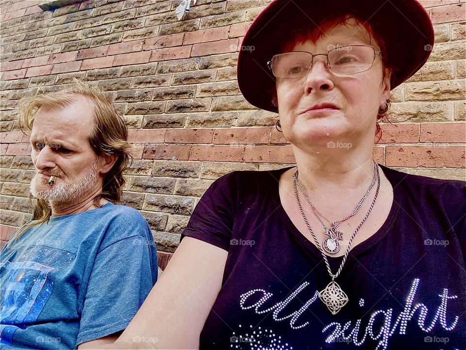 This lovely couple is me, „Petra Schiller“ and „Timothy Trespas“, my partner for about 16 years that we have spent in and around NYC. 2023. Hypnotic Productions