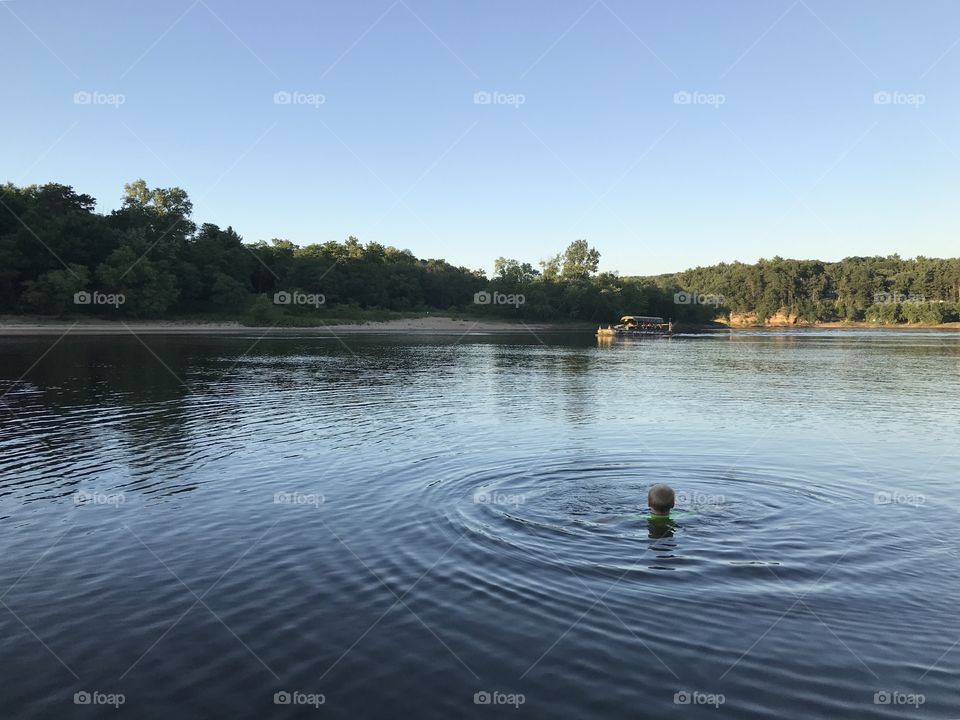 Contemplation. Wisconsin lake life. The Ducks. 