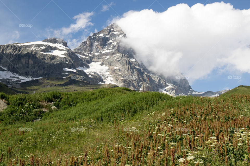 Hiking in Cervinia by Matterhorn,  Italy 