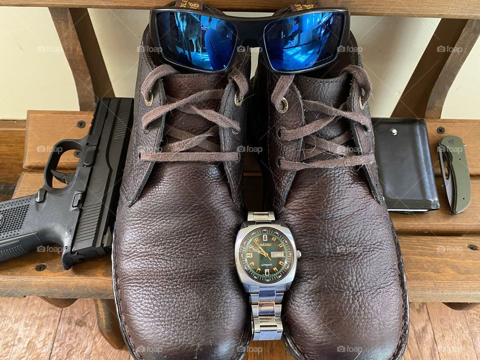 Mans not well dressed if his shoes are a mess