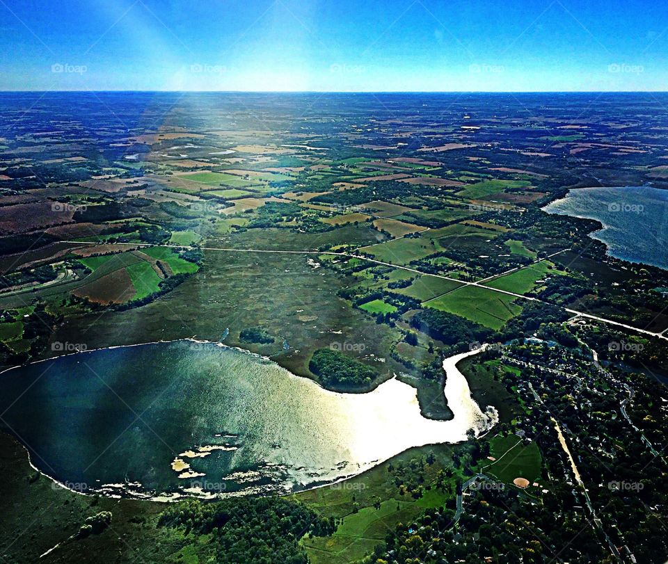 Aerial view . Aerial view of the topography below. 