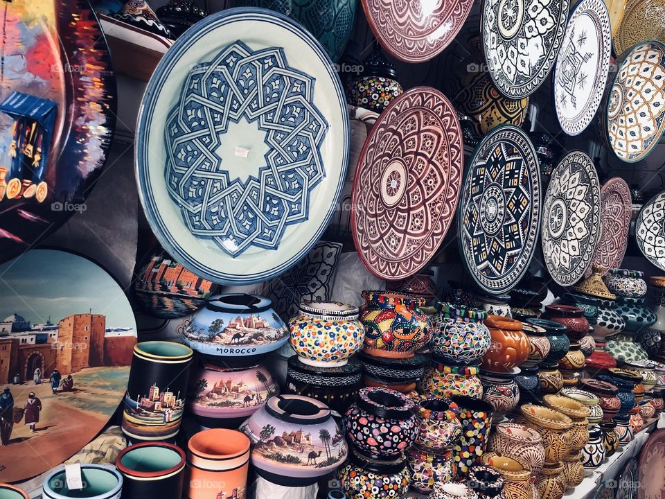 Moroccan pottery 