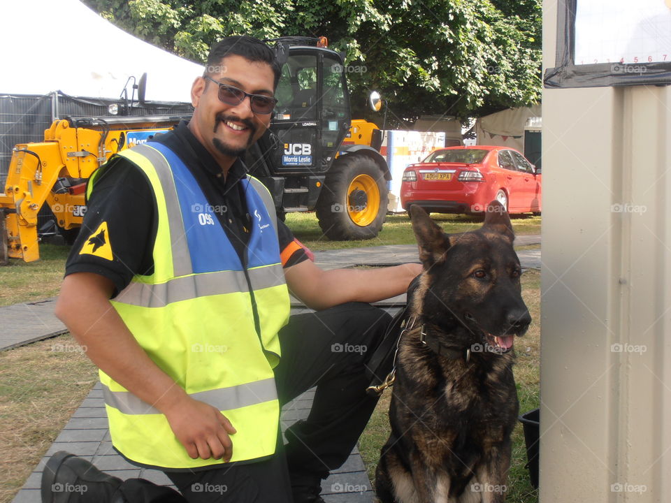 Security Dog And Handler