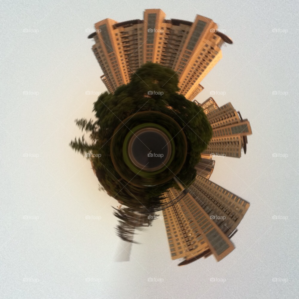 city skyline building blur by Gunnr