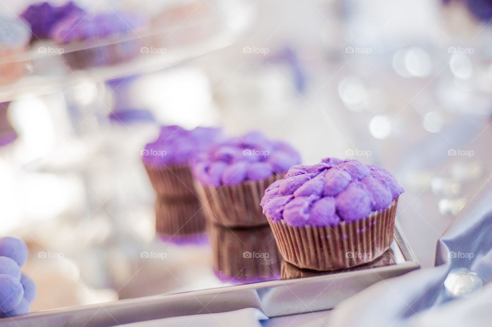 Dessert , muffin ,purple  