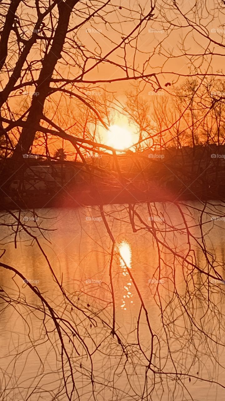 Early Evening pic enormous clarity and color. Powerful sunbeams thick bright full of energy. 