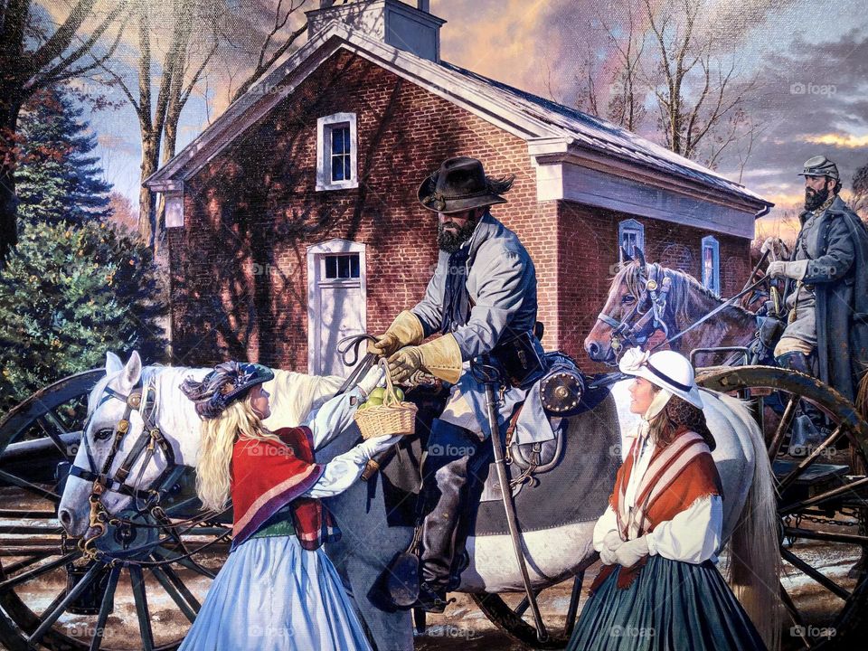 Close up to the Art work from Dulles Expo Center . Amazing paintings 🖼