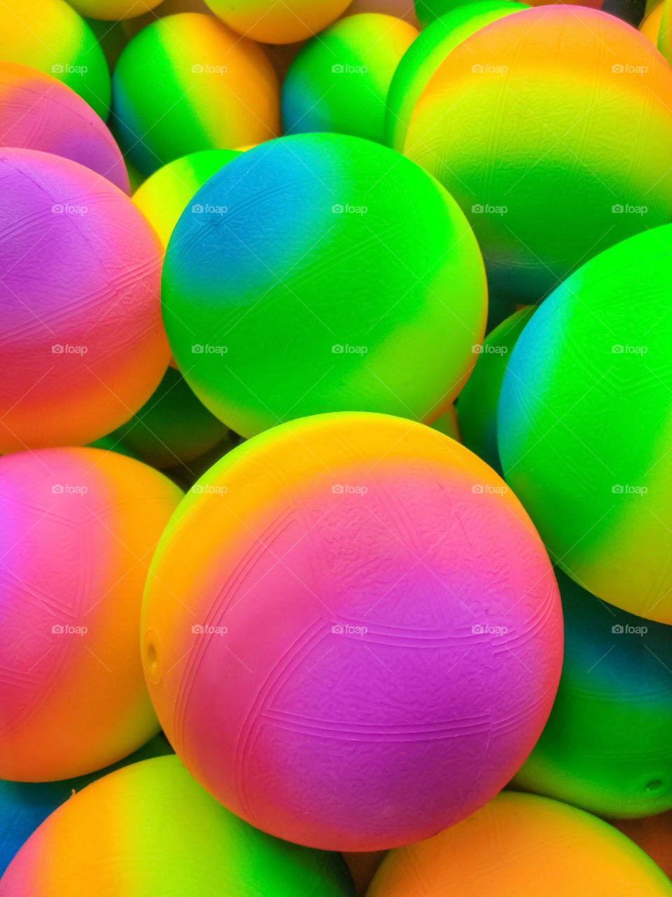 Colorful Fluorescent Plastic Balls