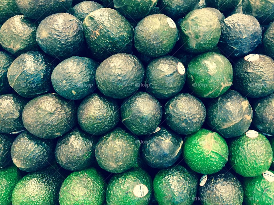 Green Color Story - avocados in various shades of green