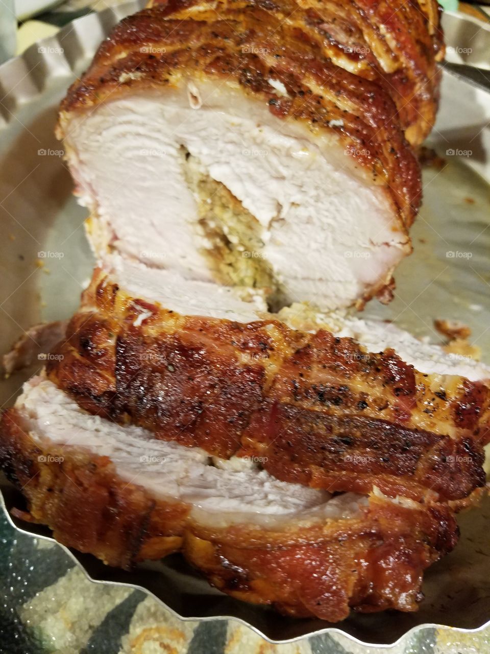 Bacon Wrapped Turkey Breast