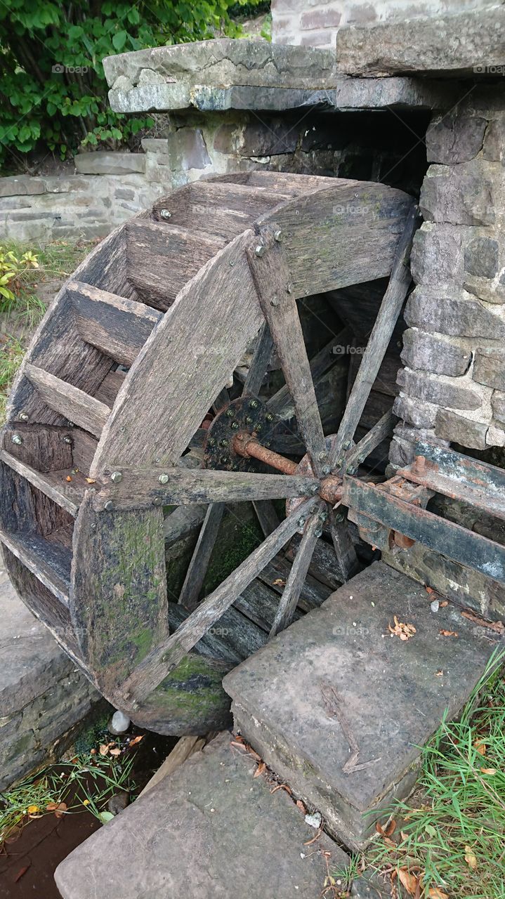 Old wooden water mill wheel 2
