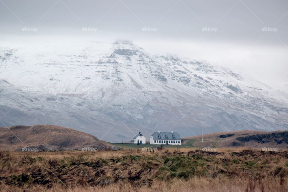 Iceland mountain house