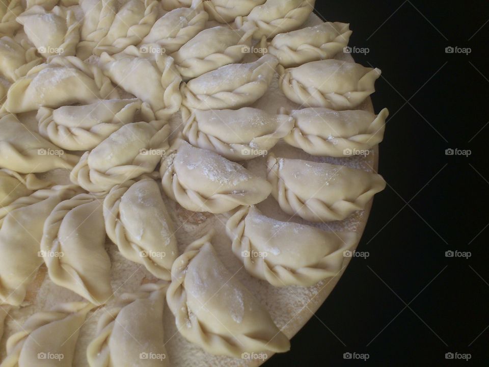 Polish dumplings in macro