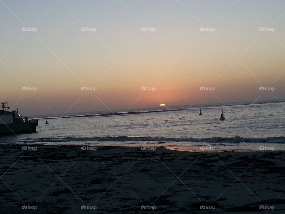 Sunset, Water, Sea, Dawn, Beach