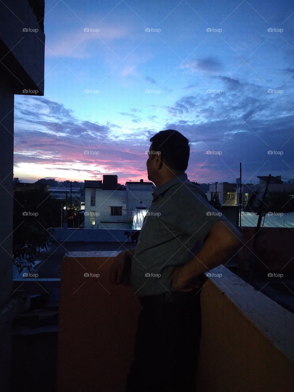 Vibrant colours of the sky