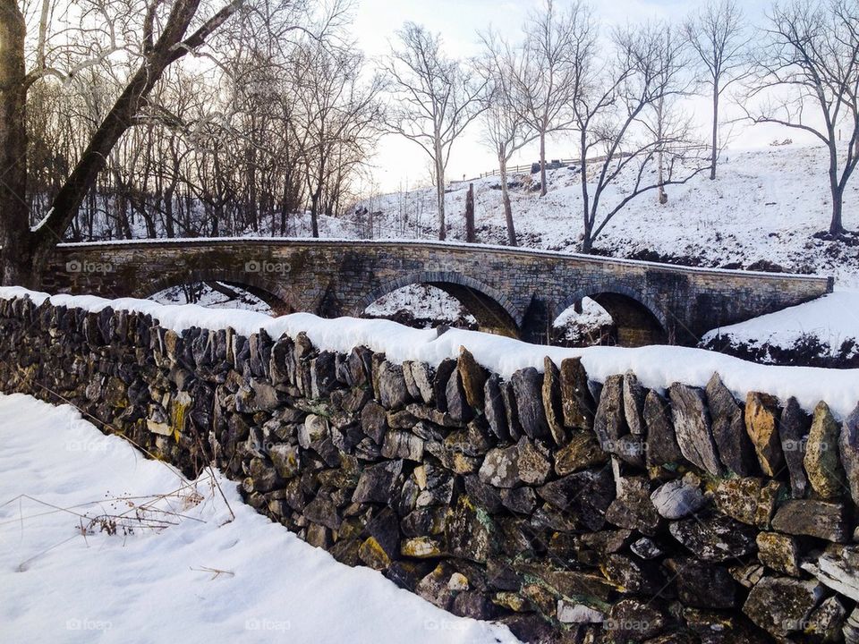 Civil war bridge in Maryland