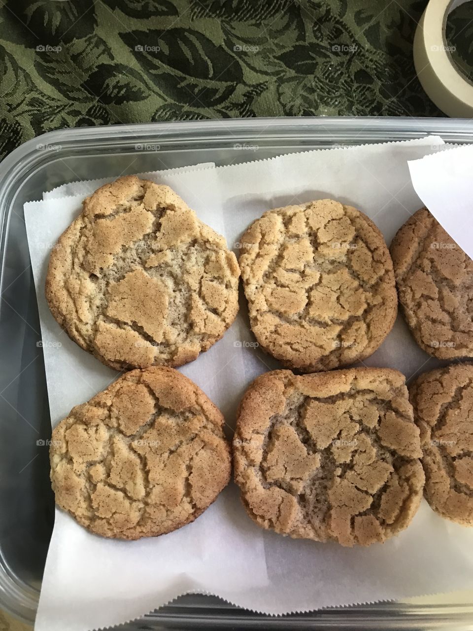 Baking cookies 