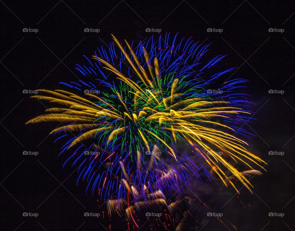 Fireworks in San Sebastian festivals