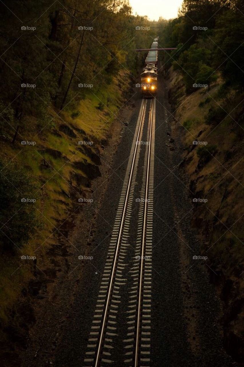 Train in the distance