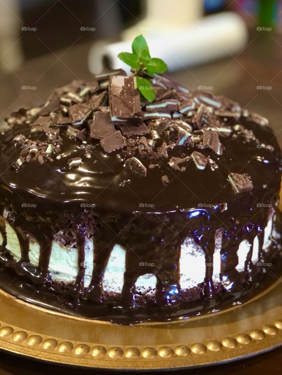 Andes Mint Chocolate Cake
