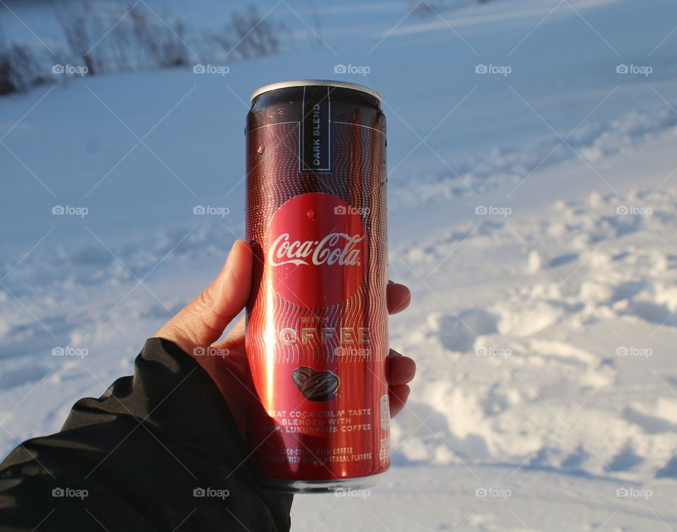coke with coffee - extra cold extra caffeine to quench your thirst and help you up this cold season