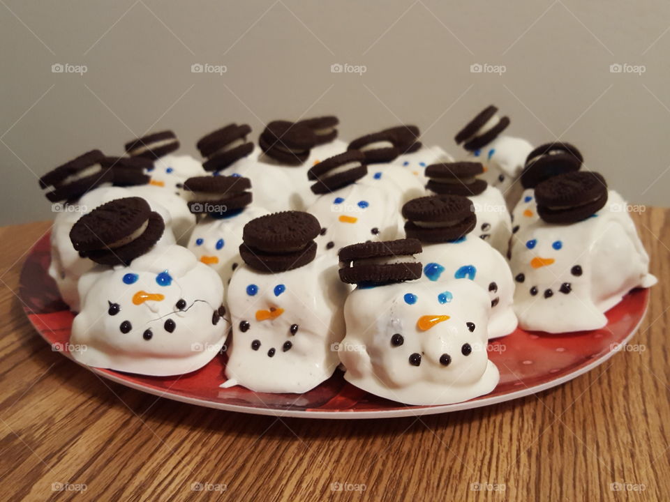 snowman cookies