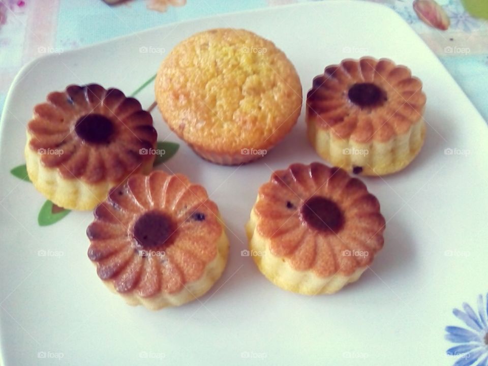 Cupcake. These are the first cupcakes that I have made.