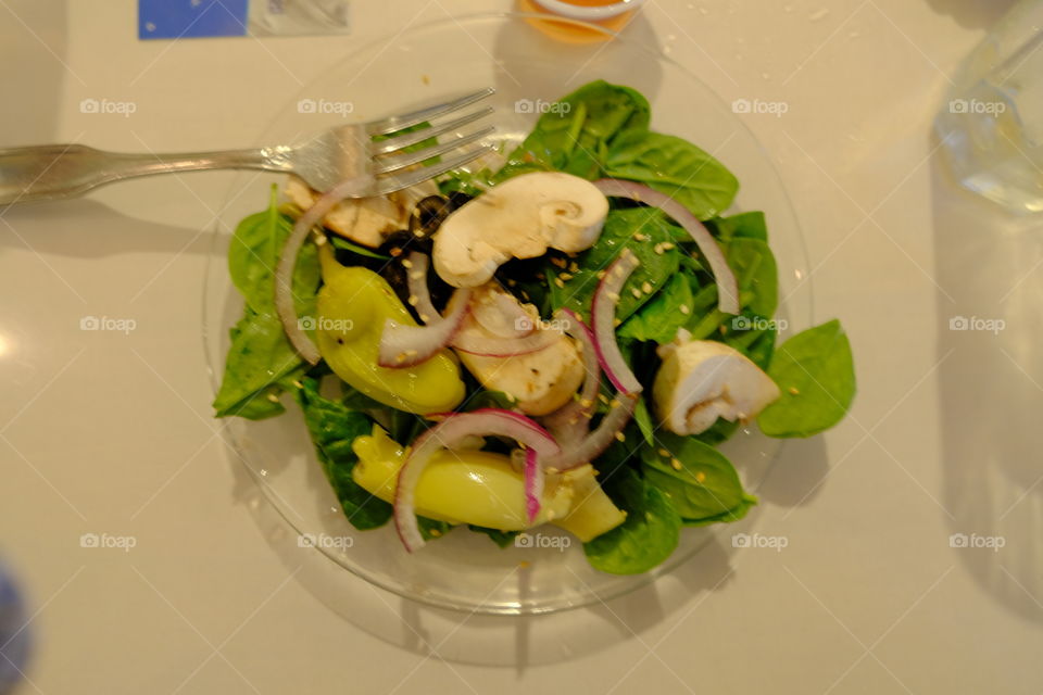 Spinach salad - makes up for the Sundae NOT