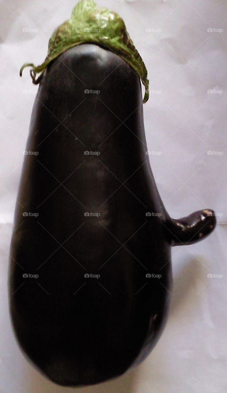 The eggplant had taken Viagra