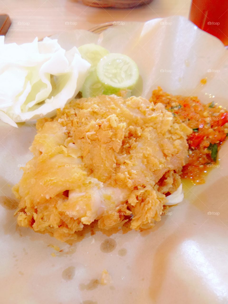ayam geprek Indosian food 😍